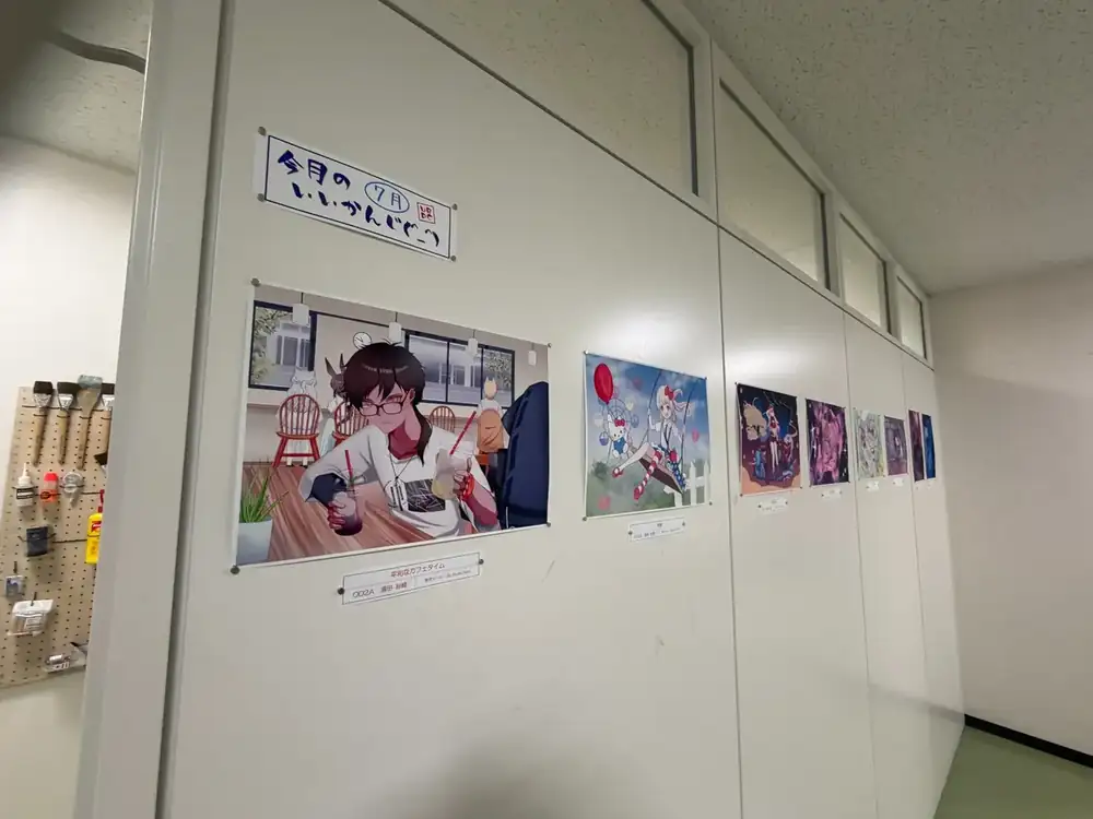 コミックアート展2026のイラスト作品展示
