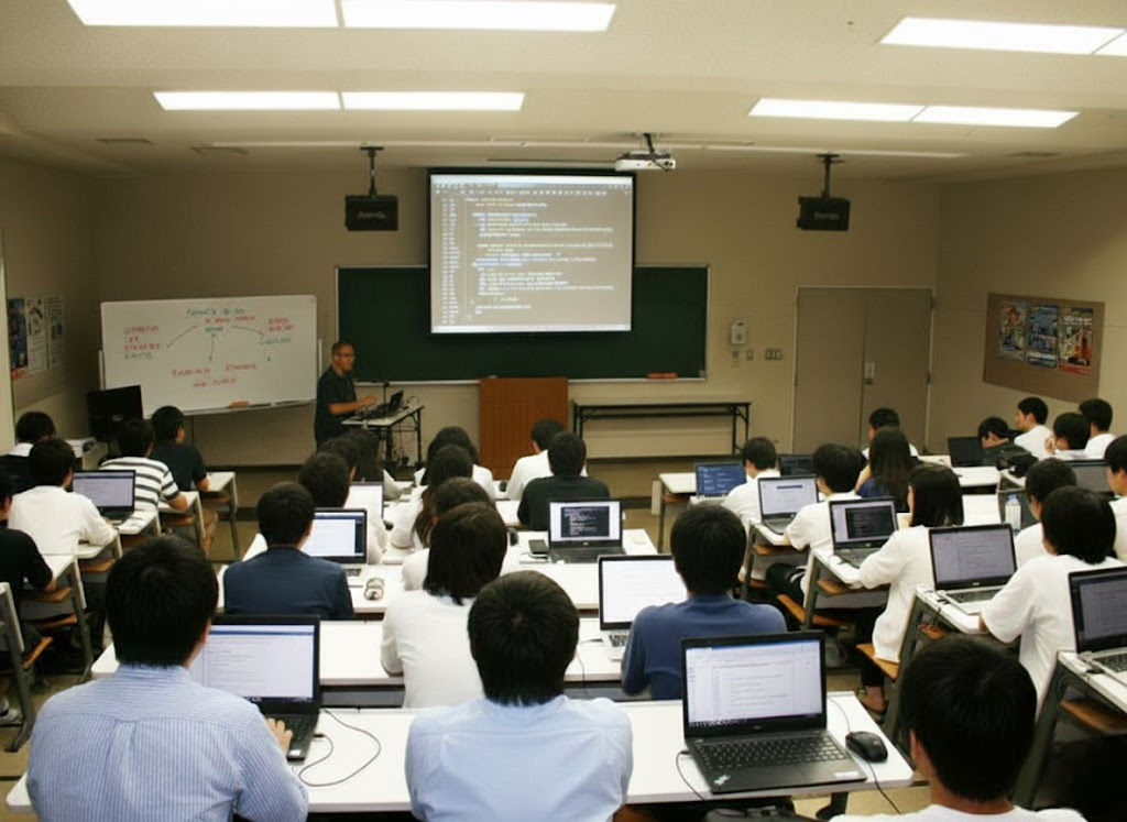 システムエンジニアを目指す授業風景
